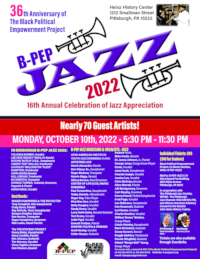 Save the date: October 10, 2022 - B-PEP Jazz!