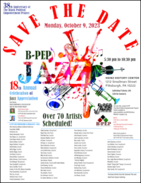 Save the date: October 9, 2023 - B-PEP Jazz!